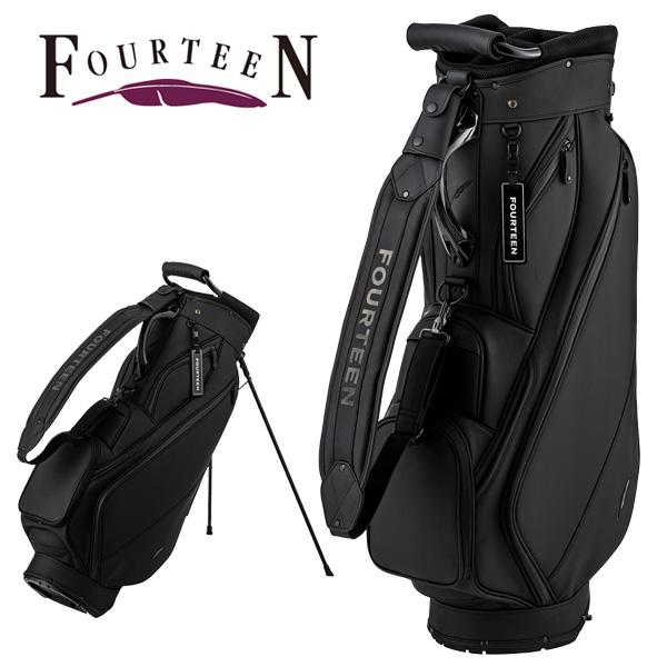 FOURTEEN ゴルフ キャディバッグ スタンド式 ブラック　CB0412FD FOURTEEN（フォーティーン） ゴルフ キャディバッグ スタンドタイプ