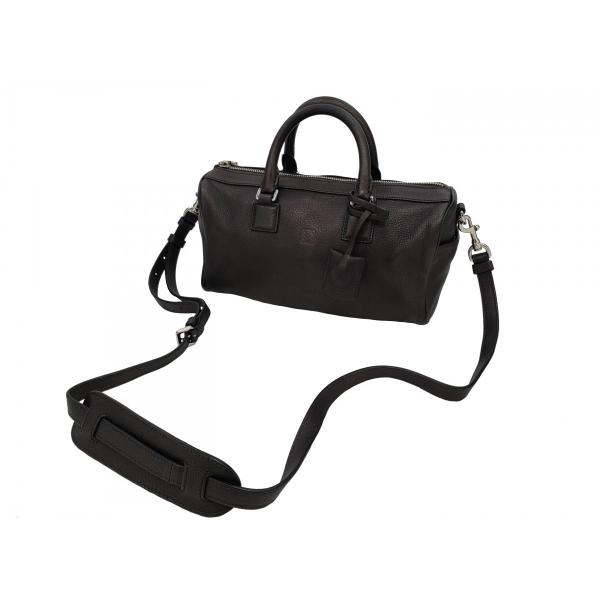 美品 LOEWE ロエベ アナグラム ロゴ アメ レザー 本革 2way LOEWE ほぼ未使用 希少品 箱付き ロエベ アナグラム ロゴ レザー