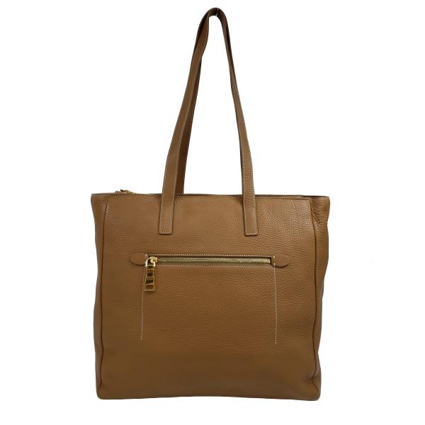PRADA プラダ ラムレザー トートバッグ ハンドバッグ キャメル ベージュ系 otakarado_prada-2584