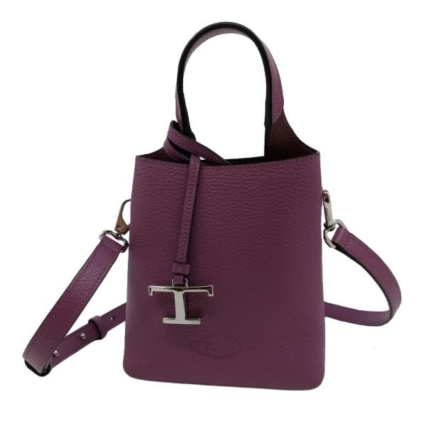 TOD'S TOD'S トッズ「未使用品」Tタイムレス レザー バッグ TOD'S TOD'S トッズ「未使用品」Tタイムレス レザー バッグ