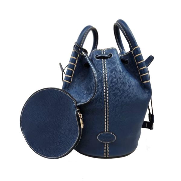 未使用品！TOD’S【トッズ】レザー ドローストリング バケットバッグ otakarado_tods-4787