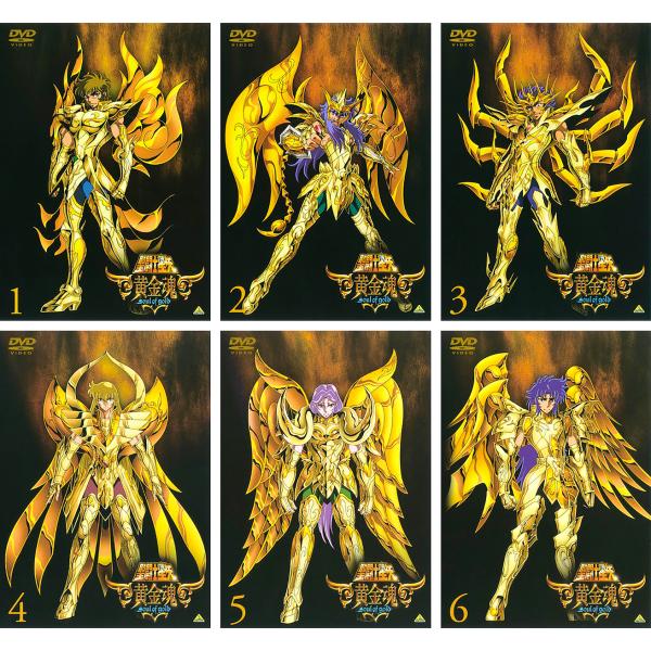 聖闘士星矢 黄金魂 soul of gold 全6枚 第1話〜第13話 最終 レンタル落ち 全巻セット 中古 DVD