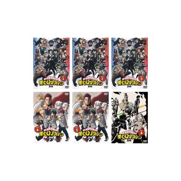 僕のヒーローアカデミア 5th 全6枚 第89話〜第113話 レンタル落ち 全巻セット 中古 DVD