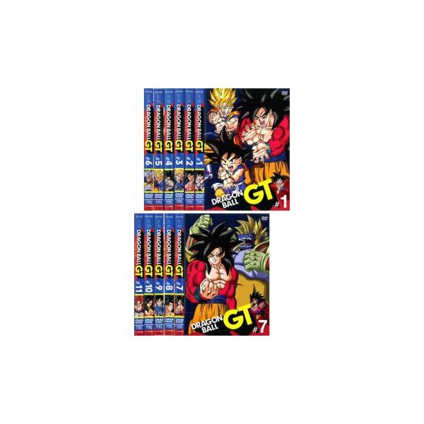 ケース無::【訳あり】DRAGON BALL GT ドラゴンボール 全11枚 第1話〜第64話 最終 ※センターホール割れ レンタル落ち 全巻セット 中古 DVD