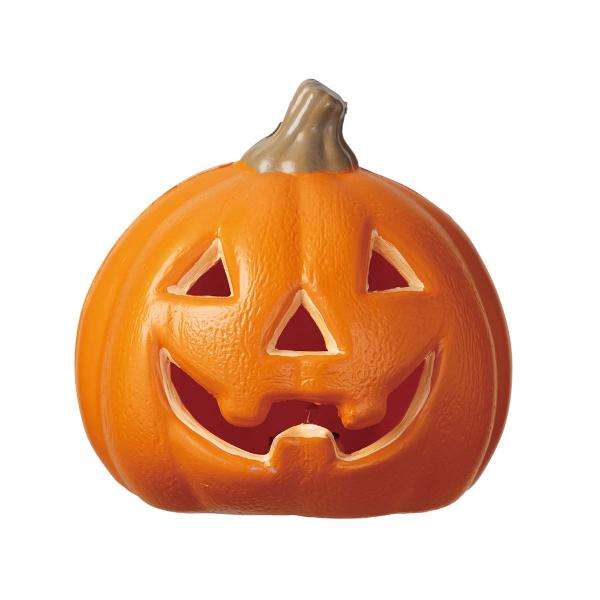 秋の装飾 ハロウィン 飾り 店舗・自宅兼用 LEDパンプキンランタン SS 1個 幅13×奥行12×高さ14cm 電池式 室内仕様