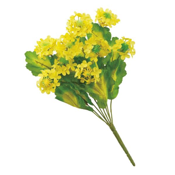 春の装飾 菜の花 飾り 造花 店舗・自宅兼用 菜の花ブッシュ 1本 幅26×長さ45cm