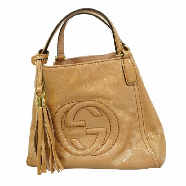 GUCCI 【5cf6600】グッチ ハンドバッグ ソーホー 336751 エナメル  