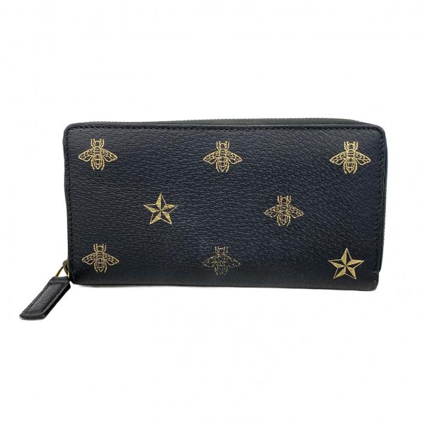 GUCCI 【5da0009】グッチ 長財布 ビー&スター 495062 レザー GUCCI 【5da0009】グッチ 長財布 ビー&スター 495062 レザー