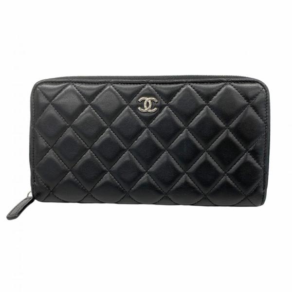 CHANEL 【5dd5228】シャネル 長財布 マトラッセ ラムスキン CHANEL 【5dd5228】シャネル 長財布 マトラッセ ラムスキン