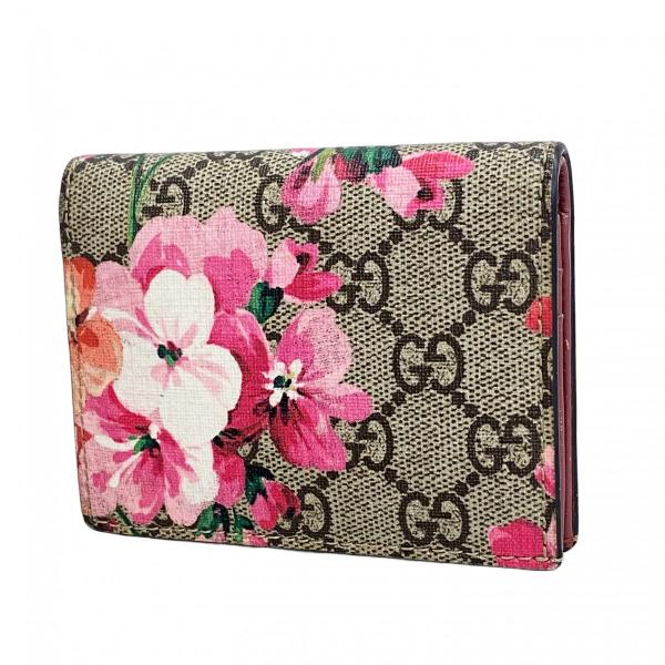 GUCCI 【5gd5184-h】グッチ 財布 GGブルームス 410088 PVC ブラウン  