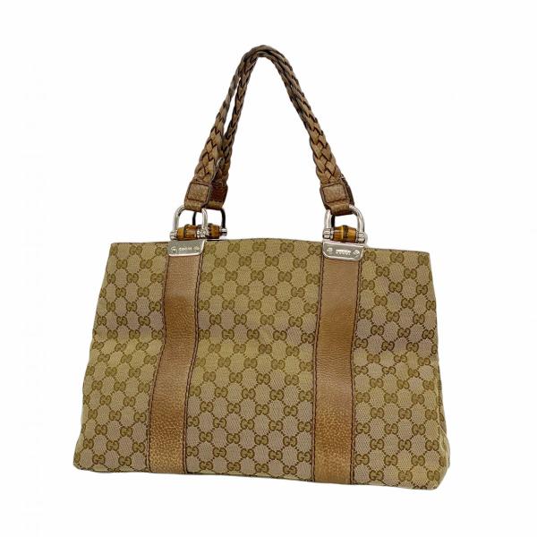 ✨GUCCI キャンバス バンブー トートバッグ✨ GUCCI ☆最終価格☆SALE【5hb1404】グッチ トートバッグ GG