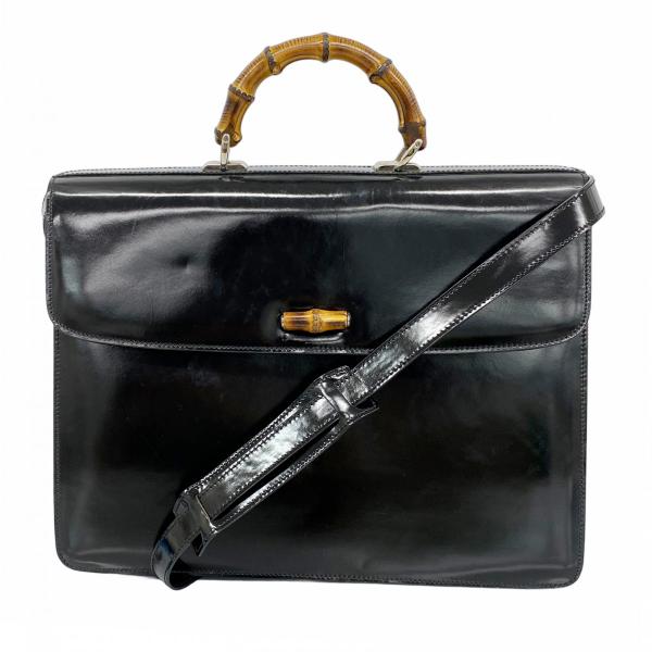 GUCCI ☆SALE【5he5255-h】グッチ ブリーフケース バンブー 015