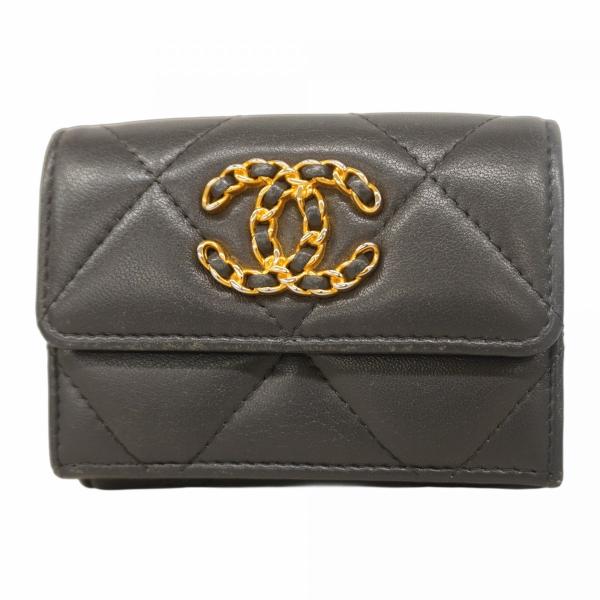 CHANEL ☆SALE【5ib1999】シャネル 三つ折り財布 マトラッセ  