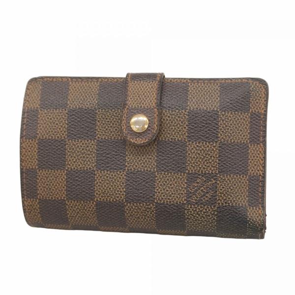 ルイヴィトン　ヴィエノワ　ダミエ　エベヌ　ブラウン　茶色　未使用品級　折り財布 LOUIS VUITTON 【5ic2999】ルイヴィトン 財布 ダミエ