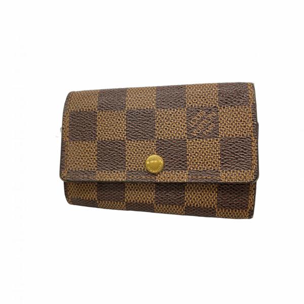 ルイヴィトン【最高級美品】ダミエエベヌミュルティクレ6キーケースキーリング LOUIS VUITTON ルイヴィトン キーケース ミュルティクレ 6