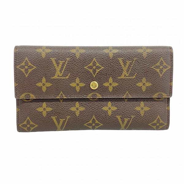 LOUIS VUITTON 【5id5295-h】ルイヴィトン 三つ折り長財布 モノグラム  