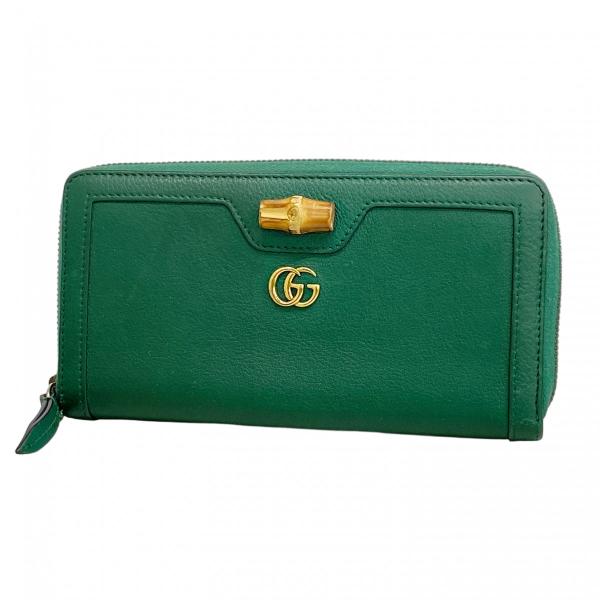 GUCCI 【5ie5632-h】グッチ 長財布 バンブー ダイアナ 658634 レザー  