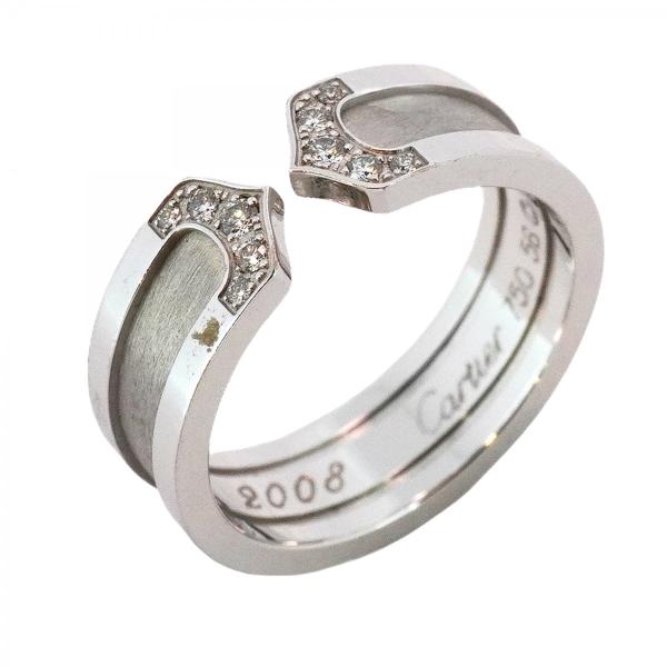 Cartier 【5jdb0188】カルティエ リング C2 K18WG ホワイト Cartier 【5jdb0188】カルティエ リング C2 K18WG ホワイト