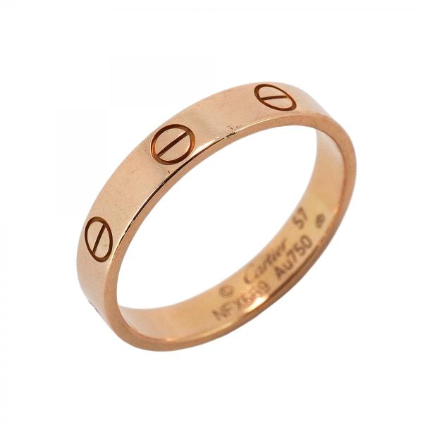 Cartier 【5jeb0156】カルティエ リング ミニラブ K18PG ピンク  