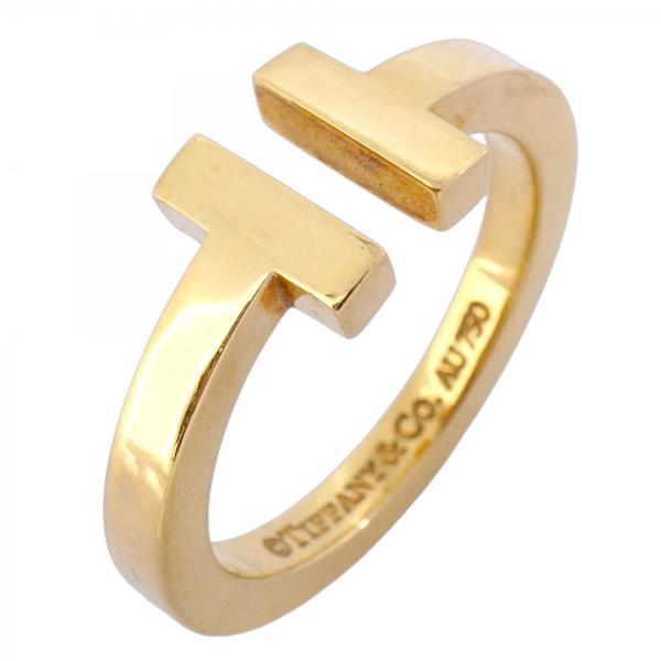 TIFFANY&Co. 【5jeb0534】ティファニー リング Tスクエア K18YG  