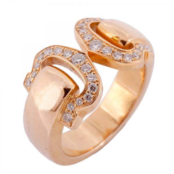 Cartier 【5jeb0535】カルティエ リング 2C ブークルセ K18PG ピンク  