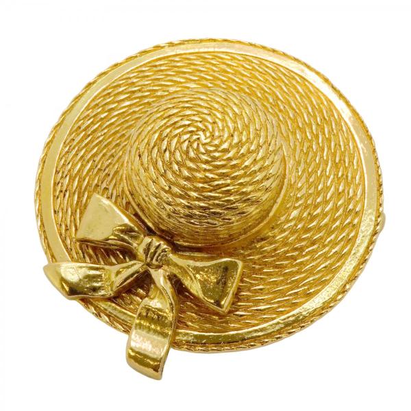 CHANEL 【5jeb0692】シャネル ブローチ ヴィンテージ リボンモチーフ  