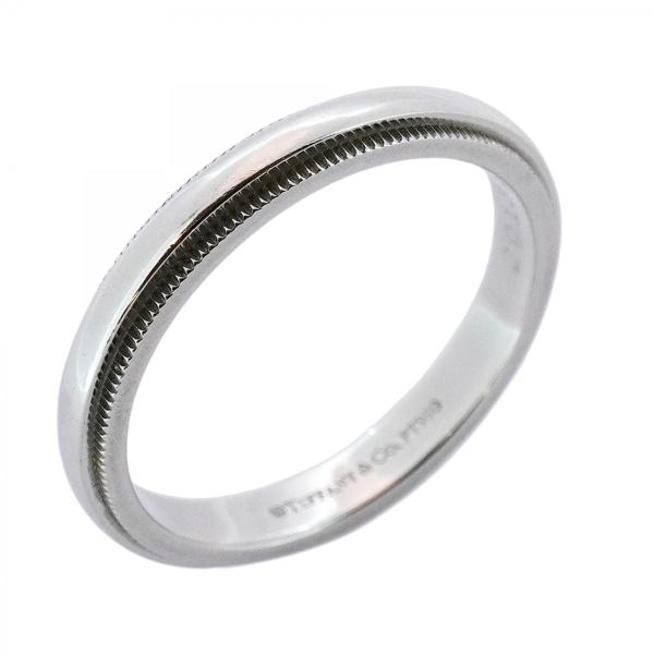 ★最終価格★SALE【5jib0173】ティファニー リング ミルグレイン Pt950 プラチナ 17号【中古】メンズ TIFFANY&Co.（ティファニー） ☆最終価格☆SALE【5jib0173