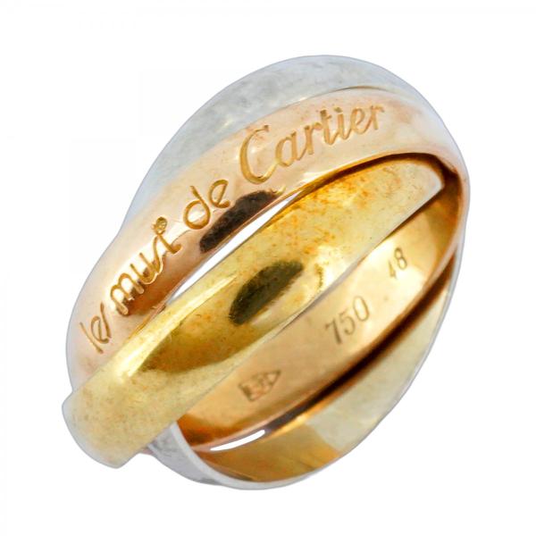 Cartier トリニティリング 750 K18 48号 正規品】Cartier トリニティ