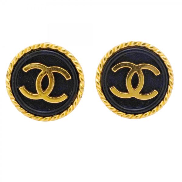 CHANEL 【5jmb0805】シャネル イヤリング ヴィンテージ ココマーク 丸  