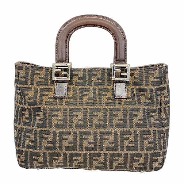 ☆美品☆ FENDI ハンドバッグ ズッカ FF金具 ナイロンキャンバス FENDI 【5ma0118-h】フェンディ ハンドバッグ ズッカ ナイロン