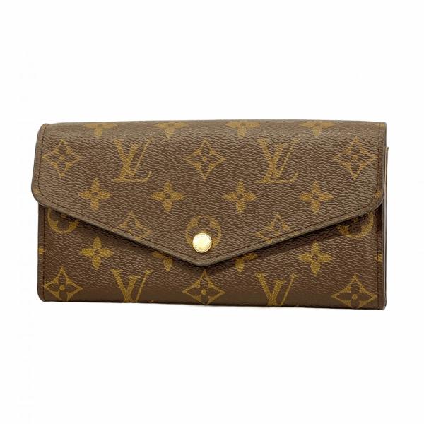 極美品◆ルイヴィトン ポルトフォイユ サラ モノグラム ブラウン LOUIS VUITTON 【5md5036】ルイヴィトン 長財布 モノグラム