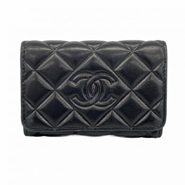 CHANEL マトラッセラムスキン　キーケース CHANEL 【5ob0247】シャネル キーケース マトラッセ ラムスキン
