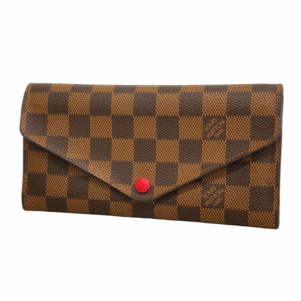 LOUIS VUITTON 【5oc2654】ルイヴィトン 三つ折り長財布 ダミエ