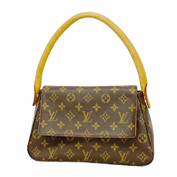 美品 ルイヴィトン M51145 モノグラムルーピングGM ショルダーバッグ 茶 ルイ・ヴィトン(Louis Vuitton) ルイ・ヴィトン ショルダーバッグ