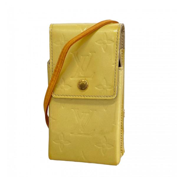 【5pa1207】ルイヴィトン シガレットケース ヴェルニ グリーン M91048 ベージュ【中古】レディース LOUIS VUITTON（ルイ・ヴィトン） ☆SALE【5pa1207】ルイヴィトン