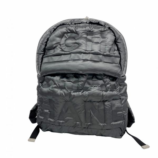 【5pb2773】シャネル リュック・デイパック ドゥドーヌ ナイロン ブラック シルバー金具【中古】レディース CHANEL（シャネル） ☆最終価格☆SALE【5pb2773】シャネル リュック