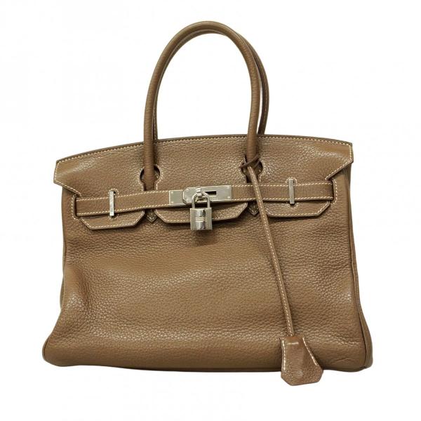 【5pc3527】エルメス ハンドバッグ バーキン30 トリヨンクレマンス エトゥープ シルバー金具 □R刻印【中古】レディース HERMES（エルメス） ☆SALE【5pc3527】エルメス ハンドバッグ バーキン