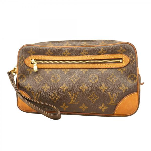 ルイヴィトン LOUIS VUITTON クラッチバッグ モノグラム マルリードラゴンヌGM M51825 ブラウン LOUIS VUITTON（ルイ・ヴィトン） 【5pc3603】ルイヴィトン クラッチ