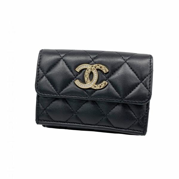 CHANEL（シャネル） 【6ab0792-k】シャネル 三つ折り財布 マトラッセ