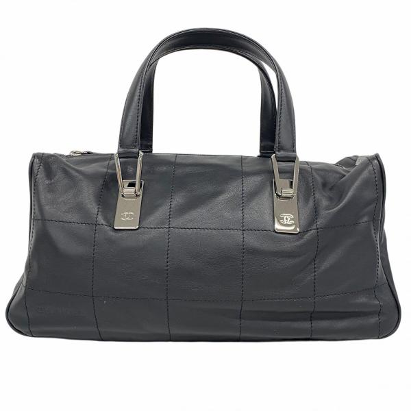 【5pa0930】シャネル ハンドバッグ チョコバー ナイロン ブラック シルバー金具【中古】レディース CHANEL（シャネル） 【6ab0865-k】シャネル ハンドバッグ チョコバー