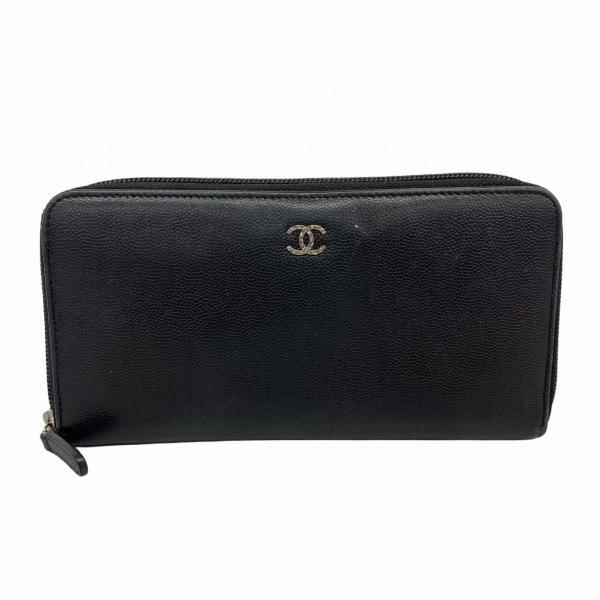 CHANEL（シャネル） 【6ac2592-k】シャネル 長財布 キャビアスキン