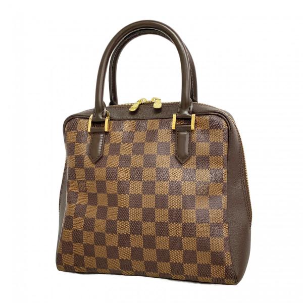 【美品】ルイヴィトン　ブレラダミエ・エベヌ　ハンドバッグ　ブラウン　レザー LOUIS VUITTON（ルイ・ヴィトン） 【6ae5607】ルイヴィトン