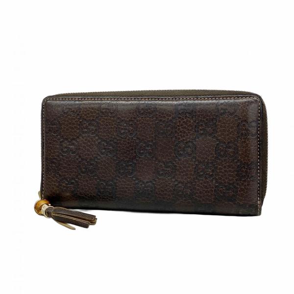 GUCCI（グッチ） 【6cb1970】グッチ 長財布 バンブー グッチシマ 