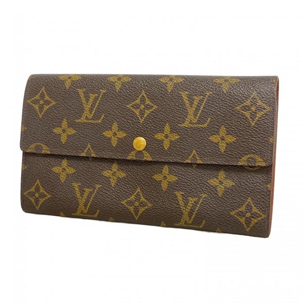 美品 ルイヴィトン モノグラム ポシェット ポルトモネ クレディ 長財布 LOUIS VUITTON（ルイ・ヴィトン） 【6db1554】ルイヴィトン 長財布