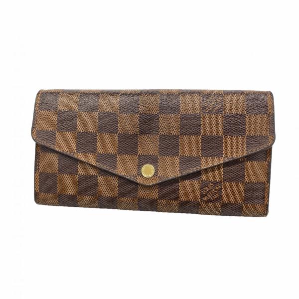 美品！ルイヴィトン 長財布 ダミエ エベヌポルトフォイユ サラ N63209 LOUIS VUITTON（ルイ・ヴィトン） 【6db1964】ルイヴィトン 長財布