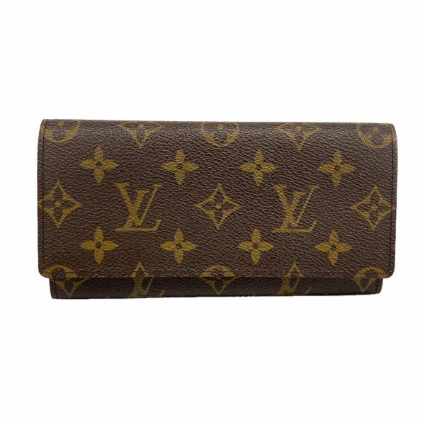 【6dc2719-k】ルイヴィトン 長財布 モノグラム ポルトカルトクレディ円 M61818 ブラウン【中古】レディース LOUIS VUITTON（ルイ・ヴィトン） 【6dc2719-k】ルイヴィトン 長財布
