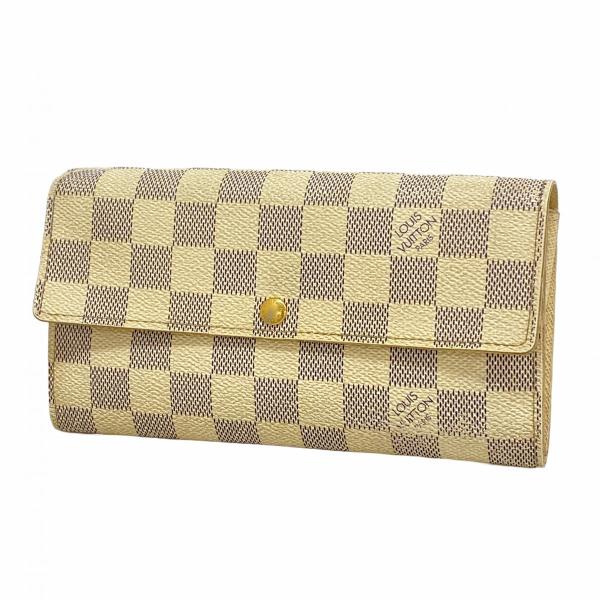 ルイヴィトン N61735 ダミエ・アズール ポルトフォイユ・サラ 長財布 LOUIS VUITTON - ルイ・ヴィトン 長財布 ポルトフォイユ サラ ダミエ