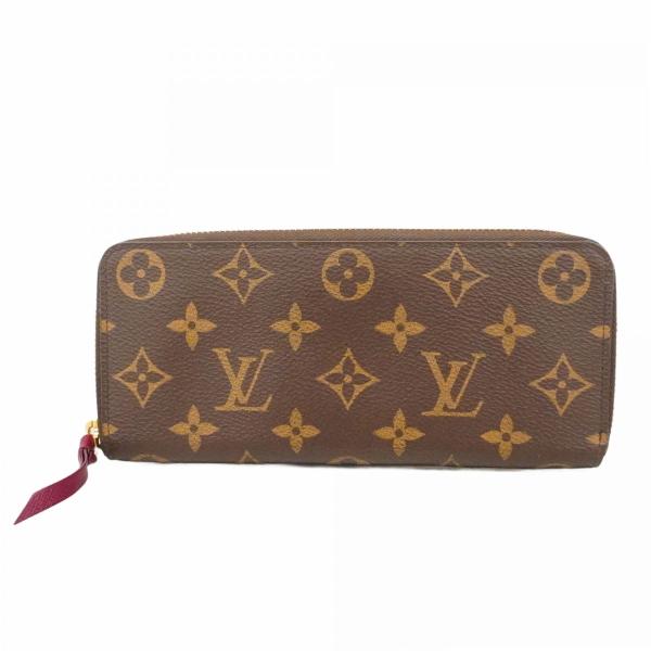 【6dc3582】ルイヴィトン 長財布 モノグラム ポルトフォイユクレマンス M60742 フューシャ【中古】レディース LOUIS VUITTON（ルイ・ヴィトン） ☆最終価格 【6dc3582】ルイヴィトン