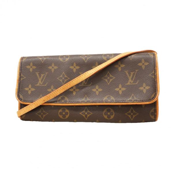 ★SALE【6da0572】ルイヴィトン ショルダーバッグ モノグラム ポシェットツインGM M51852 ブラウン【中古】レディース LOUIS VUITTON（ルイ・ヴィトン） 【6dc3857】ルイヴィトン ショルダー