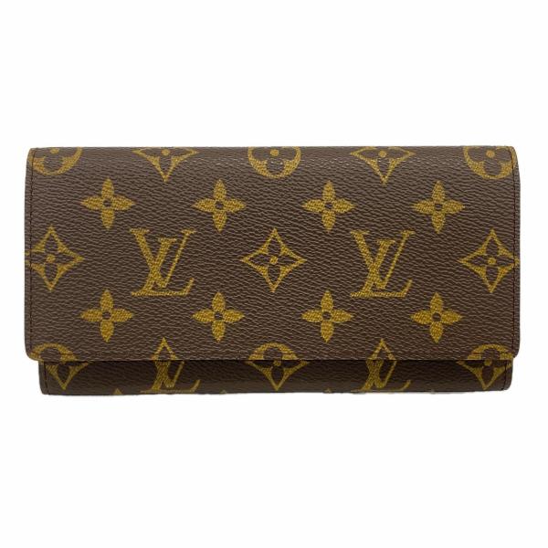 〇〇LOUIS VUITTON ルイヴィトン モノグラム ポルトエン3カルトクレディ 長財布 M61818 ブラウン LOUIS VUITTON（ルイ・ヴィトン） 【6de5636】ルイヴィトン 長財布